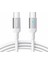 Jr - S-CC100A10 Extraordinary Serisi Hızlı Şarj Veri Kablosu, 100 W, Tip C - C Tipi, 1,2 M, Beyaz 1
