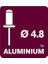 Percin 4.8X14 mm Aluminyum 100 Adet 2