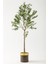 Yapay Zeytin Ağacı 175 cm Kahverengi Gold Metal Saksı 1