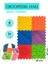 Elite 6 Modüllü Ortopedik Halı Çocuk Duyu Matları Renkli Puzzle Çocuk Masaj Halıları OH601 1 Adet 1