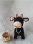 Sevimli Kara Koç Amigurumi Organik Oyuncak 1 Adet 3
