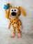 Marsupilami ve Balığı Amigurumi Organik Oyuncak 1 Adet 2
