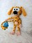 Marsupilami ve Balığı Amigurumi Organik Oyuncak 1 Adet 3