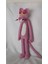 Pembe Panter ve Beyaz Adam Amigurumi Organik Oyuncak 1 Adet 3