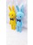 23CM 2li Amigurumi Tavşan Doğum Günü Hediyesi Bebek Hediyelik Çocuk Hediyelik Karne Hediyesi 1 Adet 1