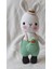 Şapkalı Minnoş Tavşan Amigurumi Organik Oyuncak 1 Adet 1