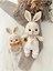 Elite Amigurumi Havuçlu Tavşan Uyku Arkadaşı ve Çıngırak 1 Adet 1