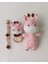 Amigurumi Tatlı Zürafa Örgü Oyuncak Yenidoğan Uyku Arkadaşı Çıngırak Emzik Zinciri 1 Adet 1