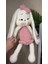 Elite 60CM Amigurumi El Yapımı Pudra Pembe Tavşan (Isim Işlemesi Yapılır) 1 Adet 2