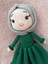Amigurumi Sevimli Tesettürlü Bebek Organik Oyuncak 1 Adet 1