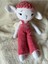 Pembe Sevimli Uyku Arkadaşı Amigurumi Pembe Kuzu Organik Oyuncak 1 Adet 2