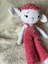 Pembe Sevimli Uyku Arkadaşı Amigurumi Pembe Kuzu Organik Oyuncak 1 Adet 3