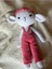 Pembe Sevimli Uyku Arkadaşı Amigurumi Pembe Kuzu Organik Oyuncak 1 Adet 4