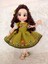 Fıstık Yeşili Yaz Güzeli Bebek Amigurumi Organik Oyuncak 1 Adet 2
