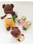 Elite Amigurumi Tombik Yanak Ayıcık 3lu Set - Organik Oyuncak - Hediyelik Oyuncak 1 Adet 1