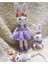 Elite Amigurumi Süslü Tavsan Set - Amigurumi Oyuncak - Organik Oyuncak 1 Adet 2