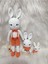 Amigurumi Organik Örgü Oyuncak Tavşan Set 1 Adet 1