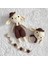Amigurumi Şapkalı Tukumlu Tavşan Uyku Arkadaşı Emzik Zinciri Çıngırak Set 1 Adet 1