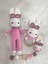 Amigurumi Organik Örgü Oyuncak Tavşan Set 1 Adet 1
