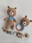 Amigurumi Waffle Ayıcık Yenidoğan Set 1 Adet 1
