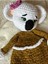 Pembe Tokalı Amigurumi Koala Uyku Arkadaşı Organik Uyku Arkadaşı 1 Adet 3