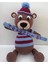 Trabzonsporlu Fanatik Ayıcık Amigurumi Organik Oyuncak 1 Adet 1