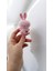 Amigurumi Anahtarlık Oyun Arkadaşı Sevimli Tavşan Pembe 1 Adet 1