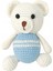 Küçük Boy 15 cm 'mınık Ayıcık' Amigurumi/el Yapımı Örgü Bebek/çanta Süsu/dekoratif Oyuncak/hediyelık 1 Adet 1