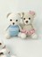 Küçük Boy 15 cm 'mınık Ayıcık' Amigurumi/el Yapımı Örgü Bebek/çanta Süsu/dekoratif Oyuncak/hediyelık 1 Adet 2