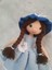 Mavi Dudu Bebek Amigurumi Örgü Oyuncak 1 Adet 3