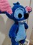 Stitch Kadife Ipten El Örgüsü Amigurumi 35 x 28 cm 1 Adet 4