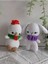 Amigurumi Organik Örgü Hayvan Oyuncak 2'li Uyku Arkadaşı (Tavşan, Horoz) 1 Adet 1