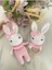 Elite Amigurumi Organik Örgü Oyuncak Çıngırak ve Tavşan Set 1 Adet 1