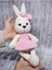 Elite Amigurumi Kadife Lena Tavsan - Organik Hediyelik Oyuncak 1 Adet 1