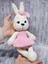 Elite Amigurumi Kadife Lena Tavsan - Organik Hediyelik Oyuncak 1 Adet 3