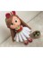 Mia Çilek Kız Amigurumi Organik Oyuncak 1 Adet 4
