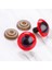 20 mm Kırmızı 5 Çift Amigurumi Göz 1 Adet 1