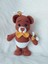 Papyonlu Tombik Ayıcık Amigurumi Organik Oyuncak 1 Adet 1