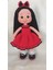 Kırmızı Siyah Fatoş Bebek Amigurumi Organik Oyuncak 1 Adet 1