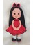 Kırmızı Siyah Fatoş Bebek Amigurumi Organik Oyuncak 1 Adet 2
