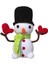 Paşa Kardan Adam Amigurumi Organik Oyuncak 1 Adet 1