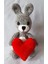 Kalpli Tavşan Amigurumi Organik Oyuncak 1 Adet 1
