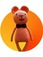 Elite Amigurumi Organik Oyuncak Turuncu Bey 25 cm 1 Adet 1