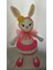 Süslü Sevimli Tavşan Amigurumi Organik Oyuncak 1 Adet 1
