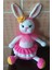 Süslü Sevimli Tavşan Amigurumi Organik Oyuncak 1 Adet 3