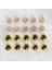 14 mm Açık Sarı 5 Çift Amigurumi Göz 1 Adet 1