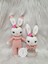 Amigurumi Örgü Oyuncak Uyku Arkadaşı Tavşan Set 1 Adet 1