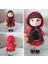 Kırmızı Başlıklı Kız Bebek Amigurumi Organik Oyuncak 1 Adet 1