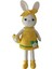 Sarı Papatya Tavşan Amigurumi Organik Oyuncak 1 Adet 1