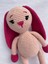 Amigurumi Hediyelik Yeni Doğan ve Doğum Günü Uzun Kulak Tavşan 1 Adet 3